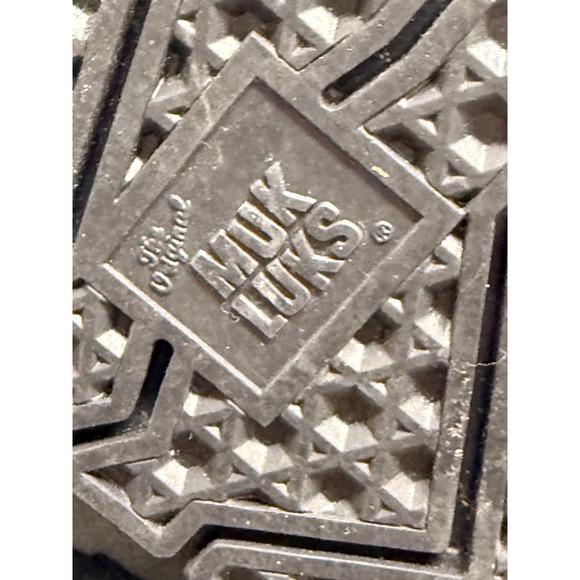 Muk Luks Womens Gray Suede Shearling Lined Winter Boots Size 7 - Picture 7 of 7